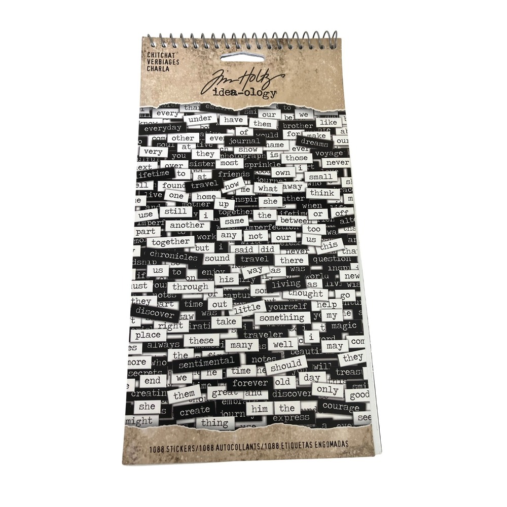 Tim Holtz Idea-ology Chit Chat New TH92998 Assemblage Mixed Media